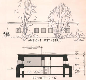 Bunker (Haus U) Schnitt-Ansicht