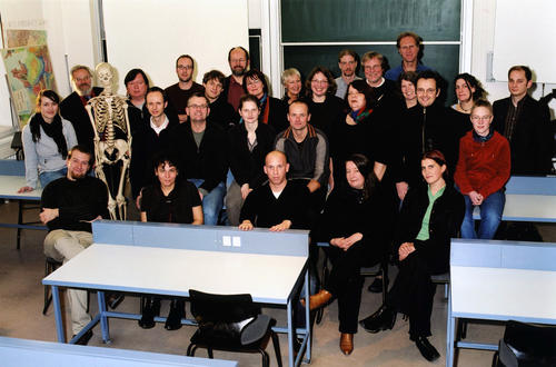 Mitarbeiter des Instituts für Paläontologie 2005, Malteserstr. 47-100, Berlin Lankwitz