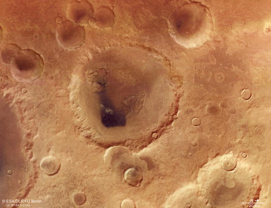 Neukum Crater color image