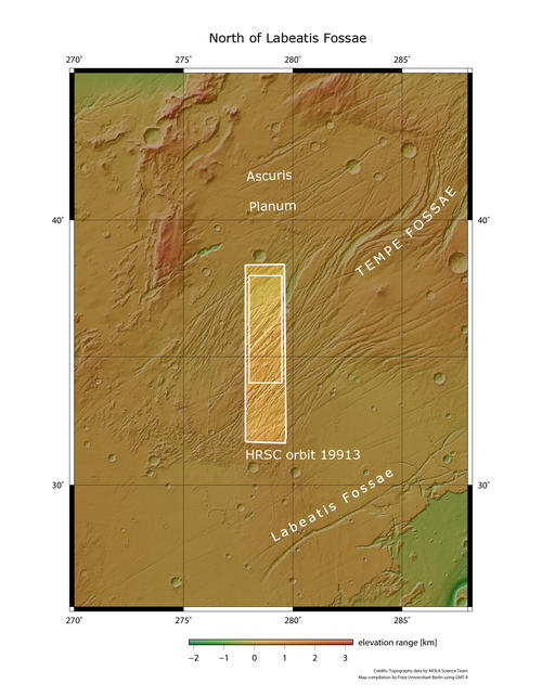 Labeatis Fossae Übersichtskarte