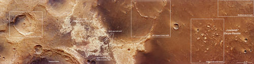 Mawrth Vallis - HRSC Beschriftung
