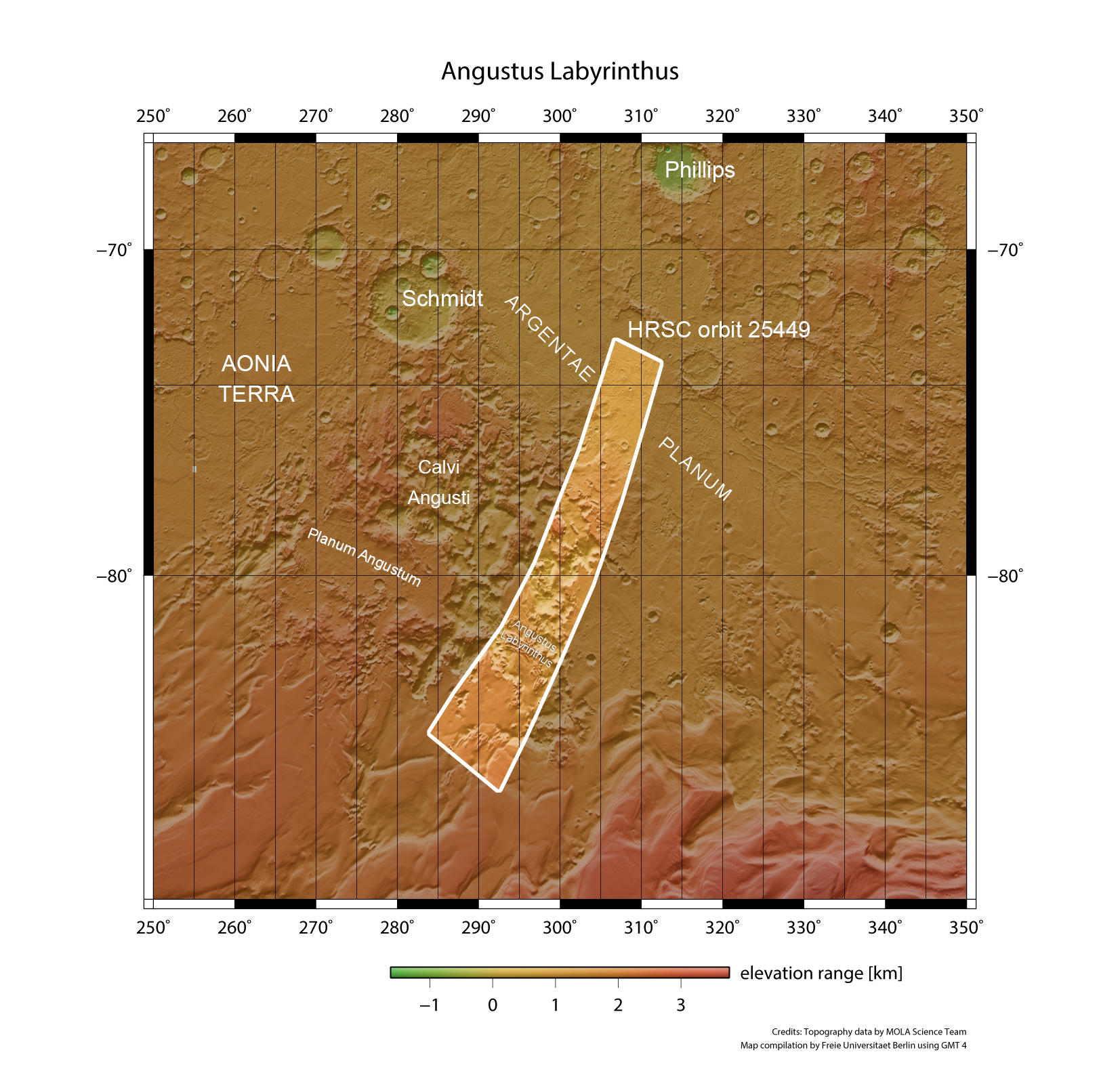 Angustus Labyrinthus - Übersichtskarte