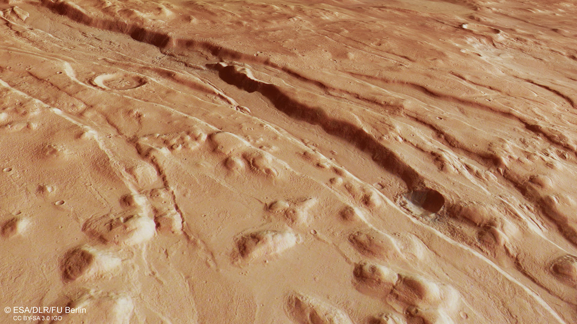 Acheron Fossae West - 3D 3